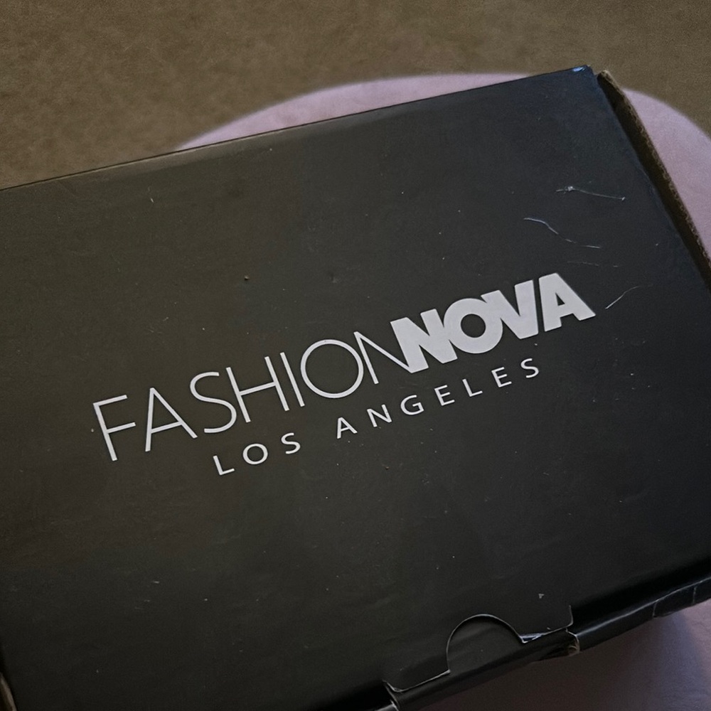 Fashion Nova Clear Strap Heels Size 8